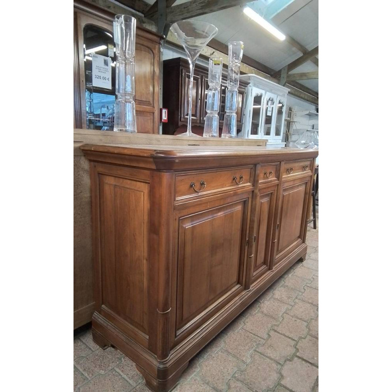 BUFFET MERISIER 3 PORTES 3 TIROIRS 